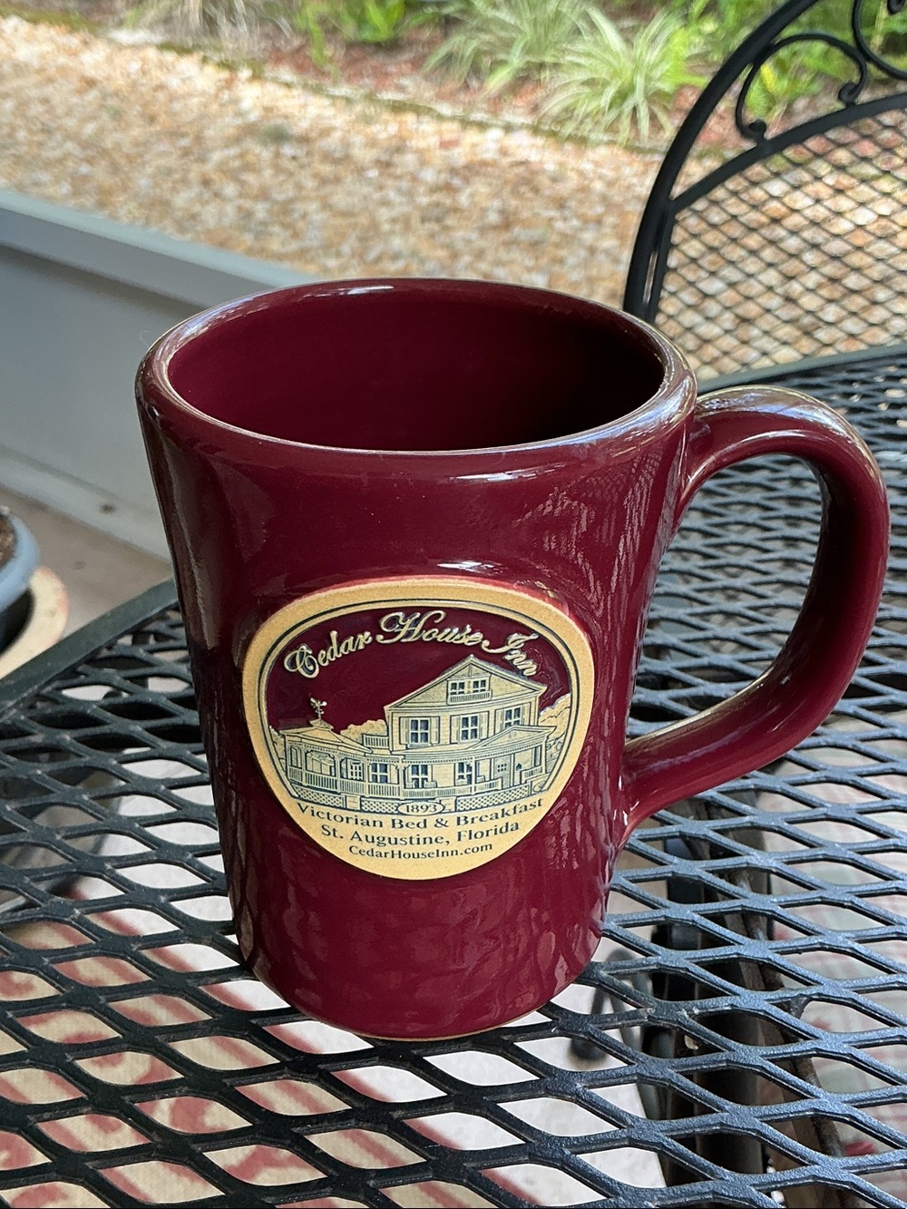 Deneen Pottery Cedar House Inn Mug